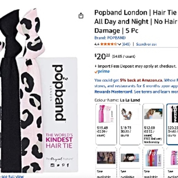 Approx. 40-50 New Packages of Popbands for your Hair - Picture 5 of 5